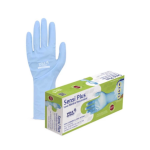Luva Nitrílica Azul Sensivolk Longa cx/50