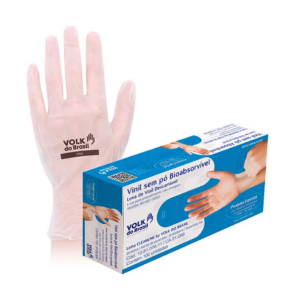 Luva Vinil Médica Transparente s/ Amido