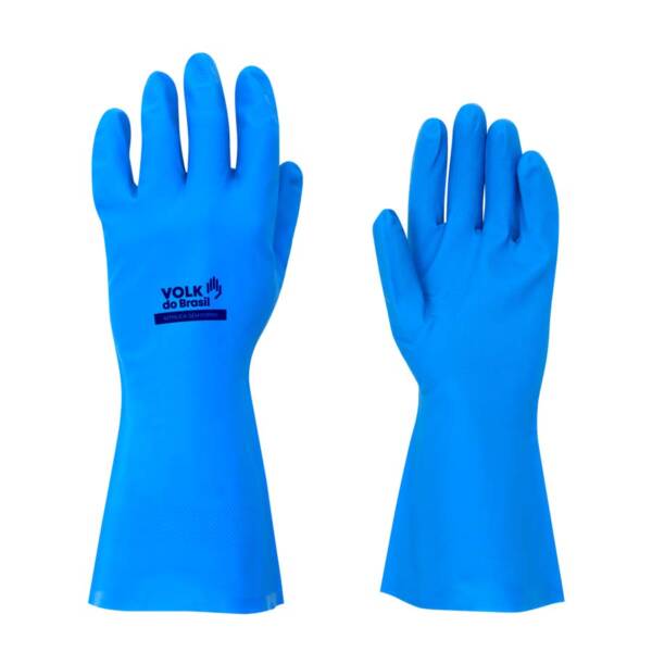 Luva Nitrílica Azul s/ Forro
